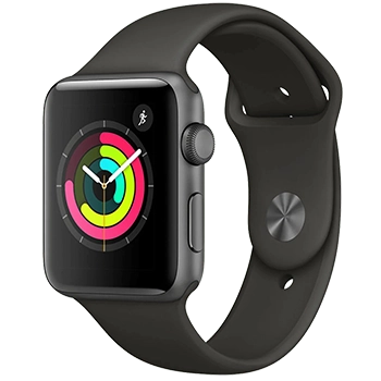 ساعت هوشمند اپل واچ 3 42mm Space Gray Aluminum Case with Black Sport Band